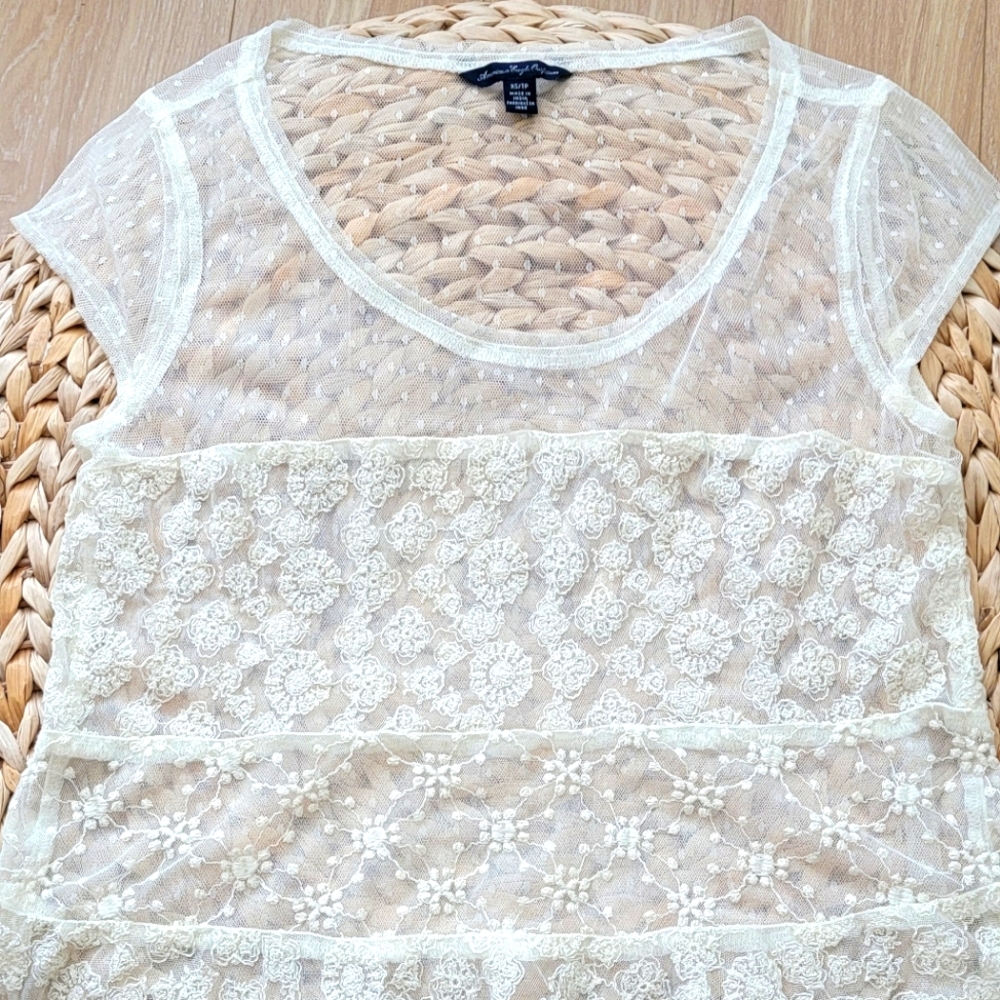 Delicate lace top